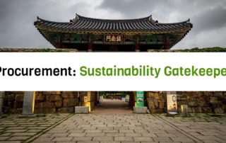 Procurement: Sustainability Gatekeeper Jan 18th, 2024